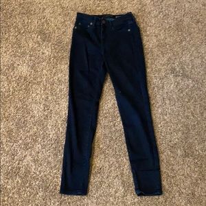 High waisted skinny jeans